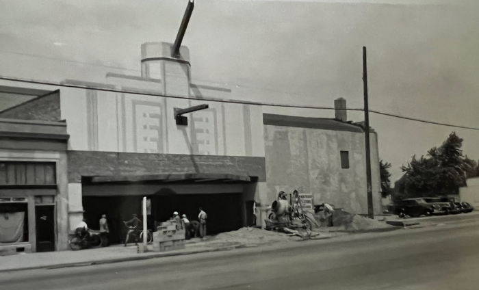 Motor City Theatre - Motor City Theatre Facade Construction - Al Johnson July 8 1939